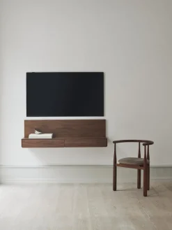 Mesas Consola|Consolas>New Works Consola de pared Tana Madera de nogal