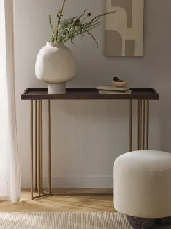 Discount Consola de recibidor de madera de mango Luca Mesas Consola|Consolas