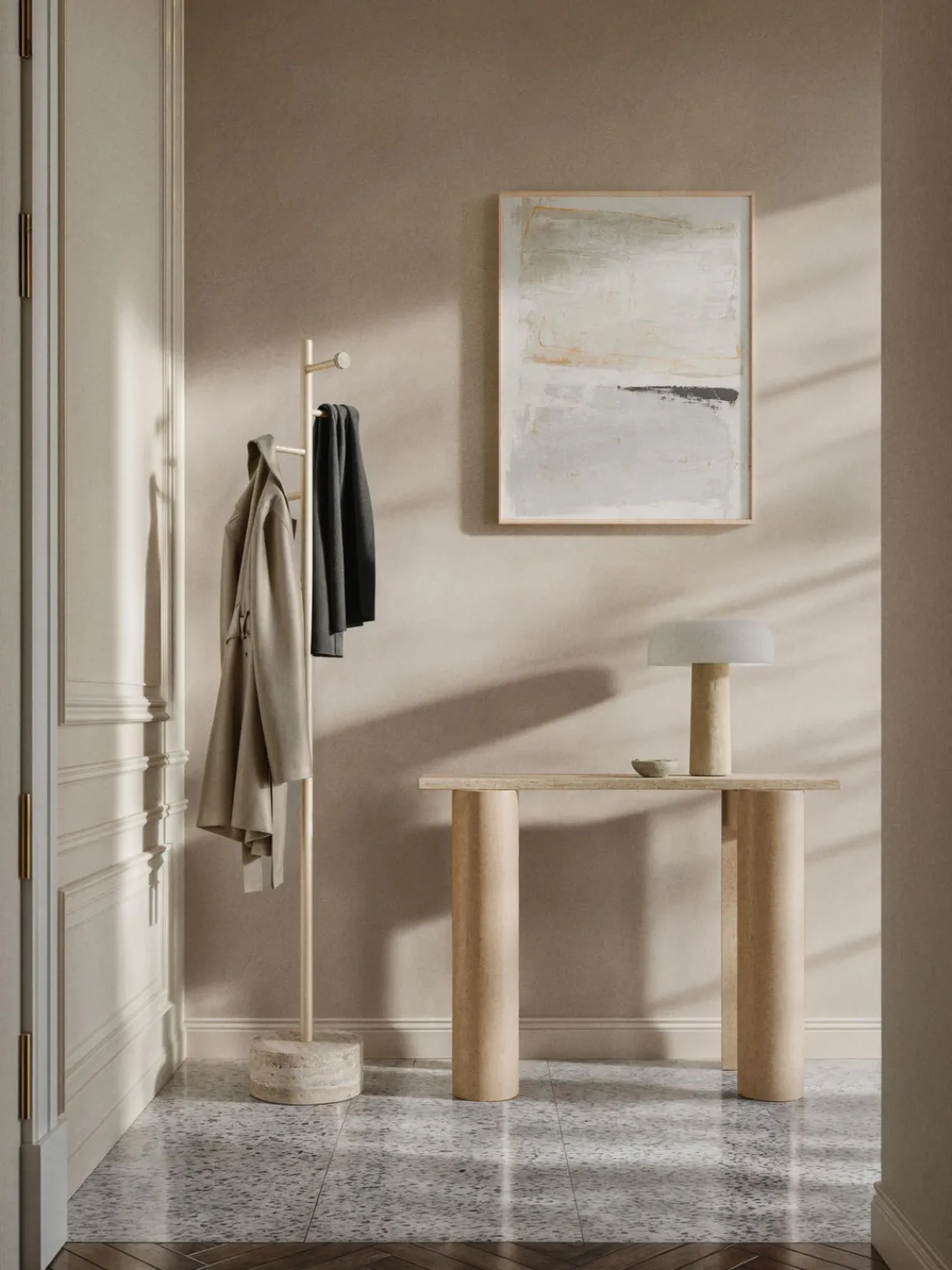 New Consola de travertino Disa Mesas Consola|Consolas