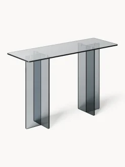 Mesas Consola|Consolas>Westwing Collection Consola de vidrio Anouk Gris transparente