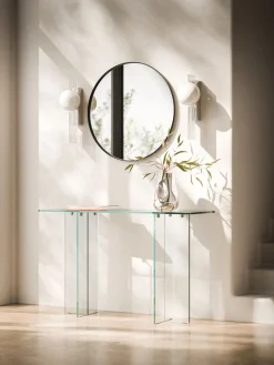 Mesas Consola|Consolas>Westwing Collection Consola de vidrio Anouk Transparente