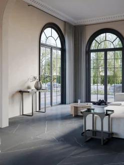 Mesas Consola|Consolas>Westwing Collection Consola en look mármol Bella Aspecto mármol negro