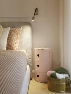 Cajoneras|Mesas Auxiliares>Kartell Contenedor de diseño Componibili, 3 módulos Rosa oscuro mate