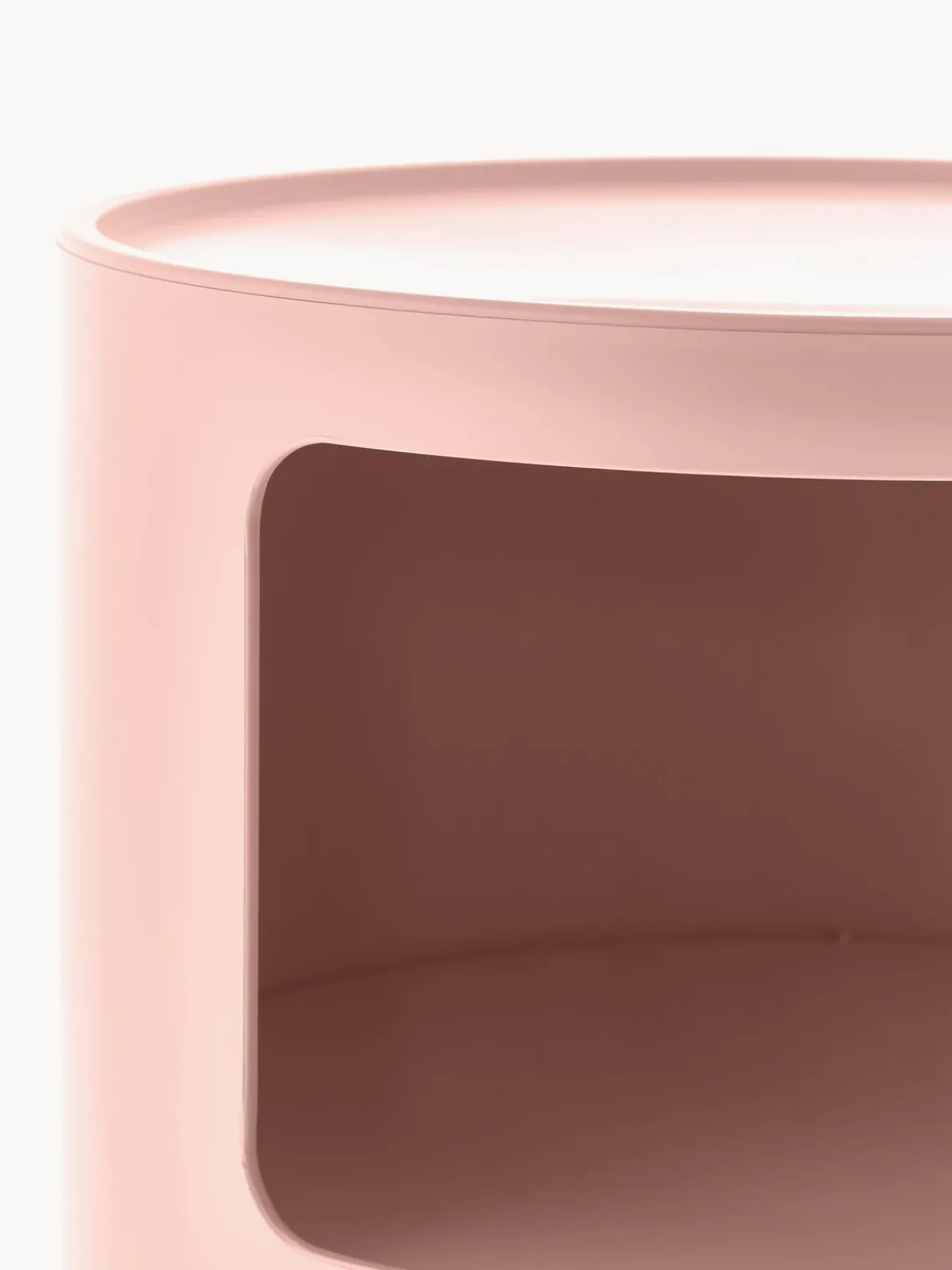 Cajoneras|Mesas Auxiliares>Kartell Contenedor de diseño Componibili, 3 módulos Rosa oscuro mate