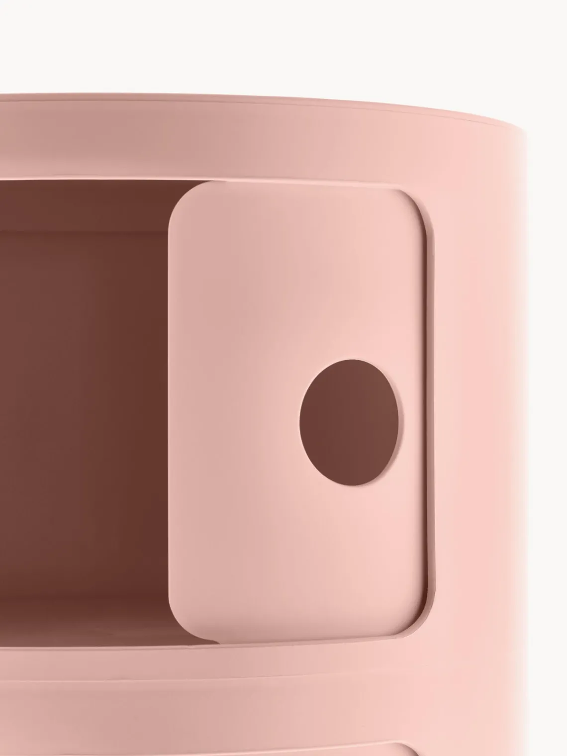 Cajoneras|Mesas Auxiliares>Kartell Contenedor de diseño Componibili, 3 módulos Rosa oscuro mate