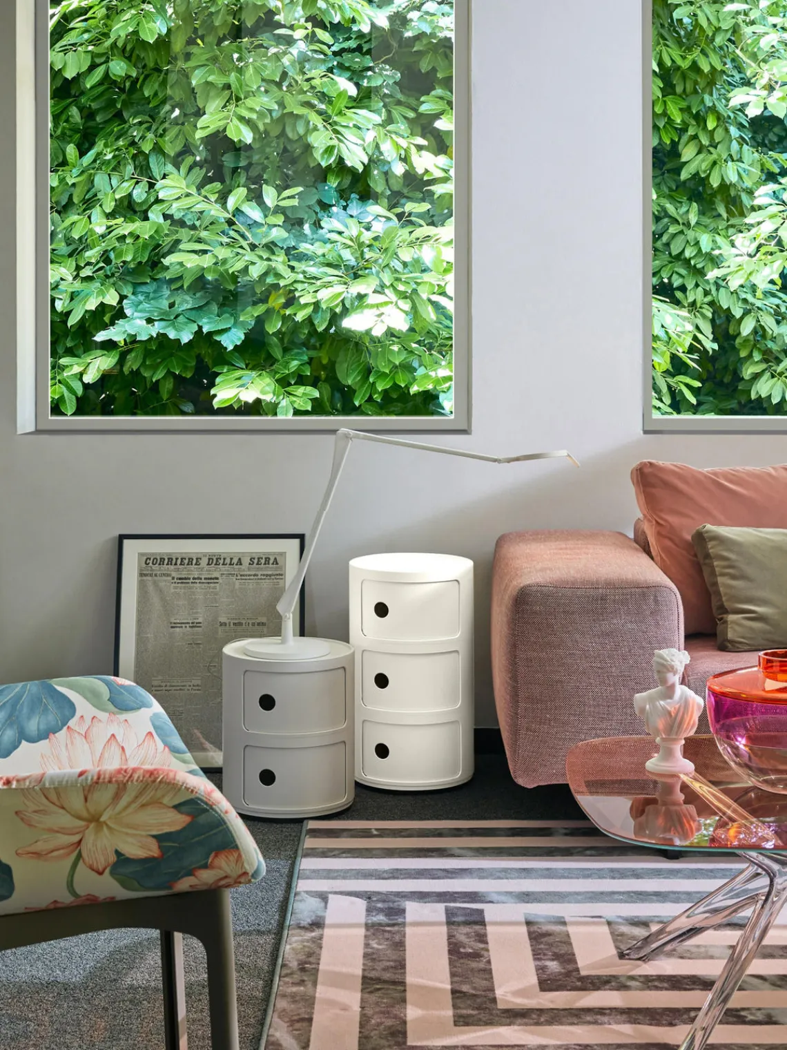 Sale Contenedor de diseño Componibili, 3 módulos Cajoneras|Mesas Auxiliares