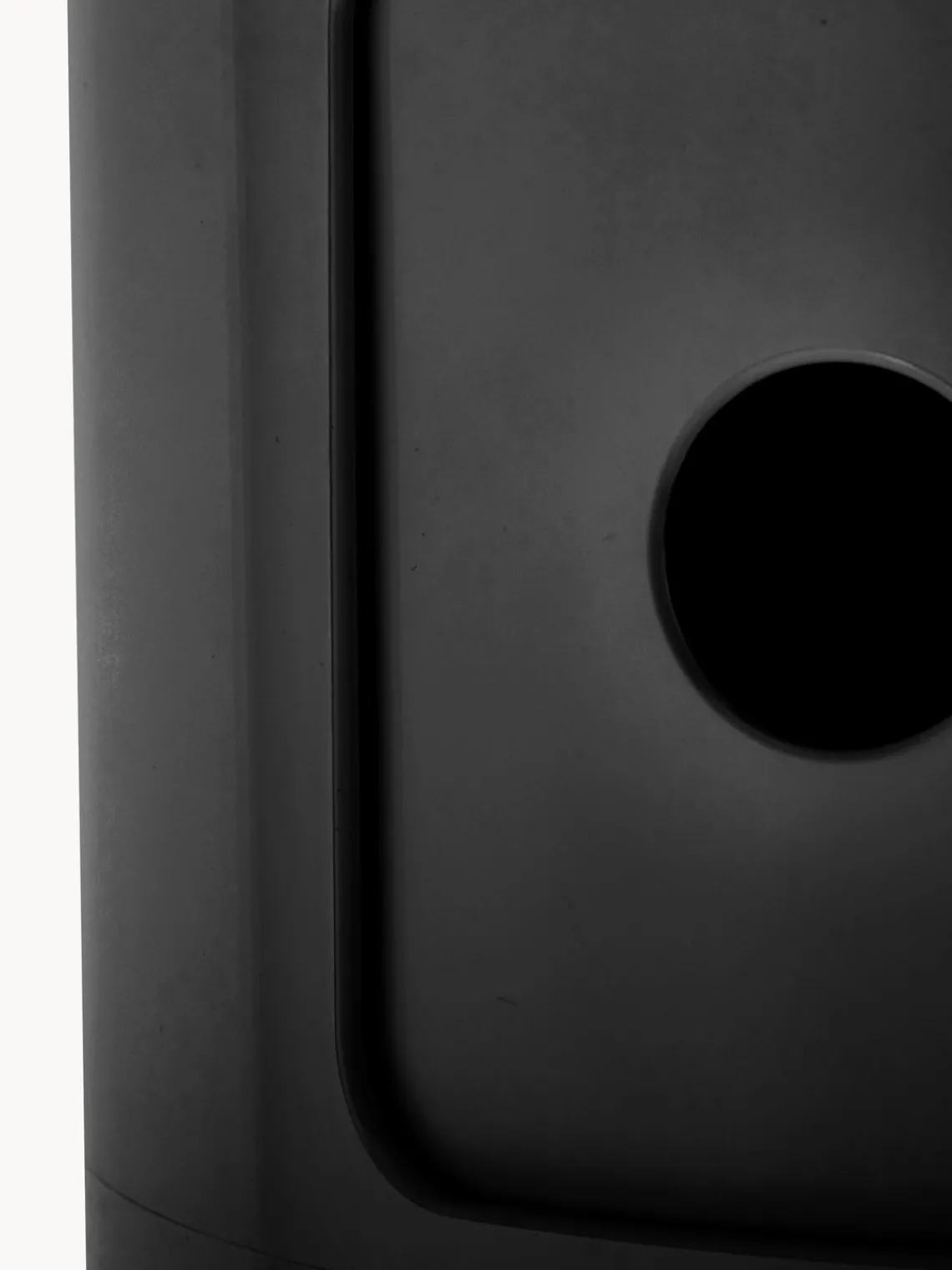 Cajoneras|Mesas Auxiliares>Kartell Contenedor de diseño Componibili, 3 módulos Negro mate