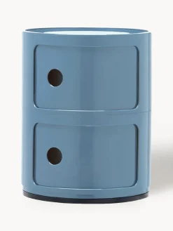 Cajoneras|Mesas Auxiliares>Kartell Contenedor de diseño Componibili, 2 módulos Azul claro brillante
