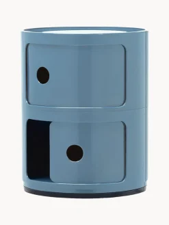 Cajoneras|Mesas Auxiliares>Kartell Contenedor de diseño Componibili, 2 módulos Azul claro brillante