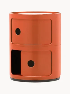 Cajoneras|Mesas Auxiliares>Kartell Contenedor de diseño Componibili, 2 módulos Naranja brillante