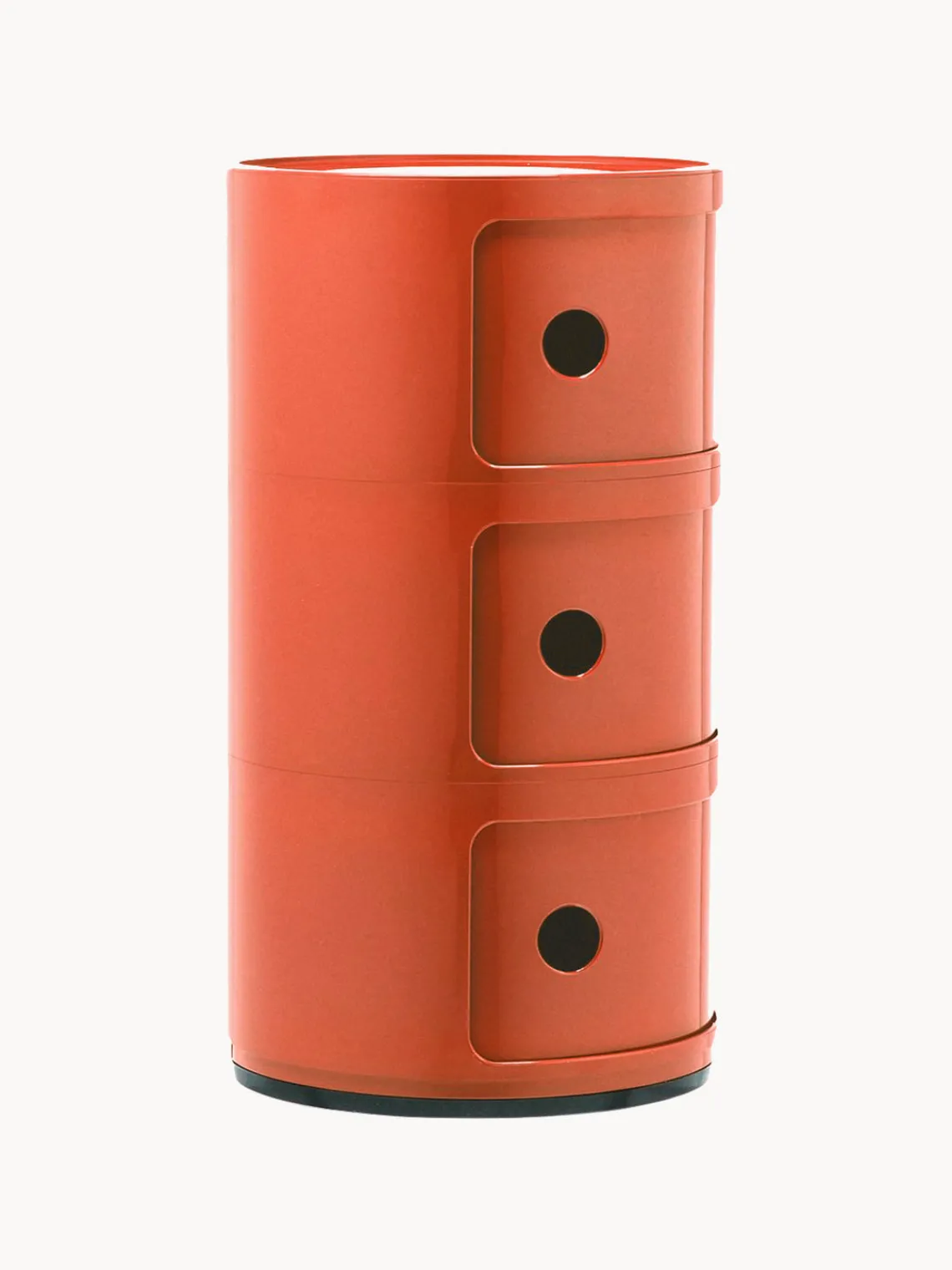 Cajoneras|Mesas Auxiliares>Kartell Contenedor de diseño Componibili, 3 módulos Naranja brillante