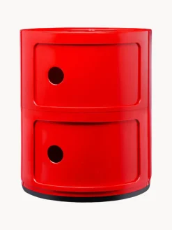 Cajoneras|Mesitas De Noche>Kartell Contenedor de diseño Componibili, 2 módulos Coral