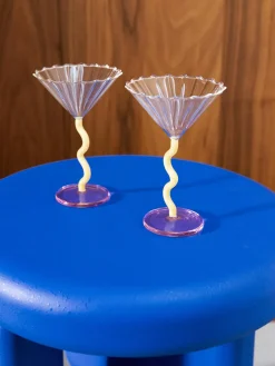 Outlet Copas de cóctel de vidrio de borosilicato Curve, 2 uds. Copas De Cóctel|Vajillas Completas