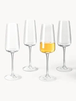 Copas De Champagne|Vajillas Completas></noscript>Westwing Collection Copas de champán sopladas Ellery, 4 uds. Transparente