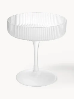 Copas De Champagne|Vajillas Completas>Ferm Living Copas de champán sopladas con relieves Ripple Semitransparente mate
