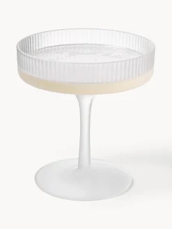 Copas De Champagne|Vajillas Completas></noscript>Ferm Living Copas de champán sopladas con relieves Ripple Semitransparente mate