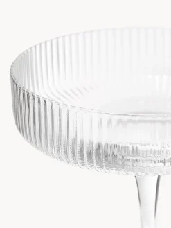 Copas De Champagne|Vajillas Completas></noscript>Ferm Living Copas de champán sopladas con relieves Ripple Transparente brillante