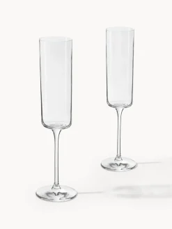 Discount Copas de champán Xavia de cristal, 4 uds. Copas De Champagne|Vajillas Completas