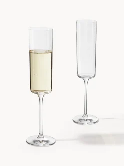 Discount Copas de champán Xavia de cristal, 4 uds. Copas De Champagne|Vajillas Completas