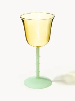 Sale Copas de vino artesanales de vidrio borosilicato Dot, 2 uds. Copas De Vino|Vajillas Completas