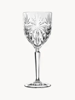 Copas De Vino|Vajillas Completas>RCR Copas de vino blanco de cristal con relieve Oasis, 6 uds.