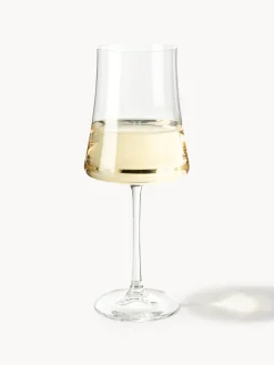 Online Copas de vino blanco de cristal Gwenda, 6 uds. Copas De Vino|Vajillas Completas