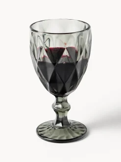 Copas De Vino|Vajillas Completas></noscript>Westwing Collection Copas de vino con patrón texturizado Colorado, 4 uds. Gris