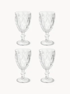 Copas De Vino|Vajillas Completas>Westwing Collection Copas de vino con patrón texturizado Colorado, 4 uds. Transparente