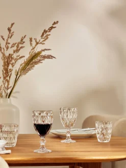 Copas De Vino|Vajillas Completas>Westwing Collection Copas de vino con patrón texturizado Colorado, 4 uds. Transparente