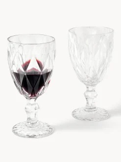 Copas De Vino|Vajillas Completas></noscript>Westwing Collection Copas de vino con patrón texturizado Colorado, 4 uds. Transparente