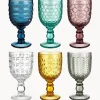 Copas De Vino|Vajillas Completas>Villa D'Este Home Tivoli Copas de vino con relieves Geometrie, 6 uds.
