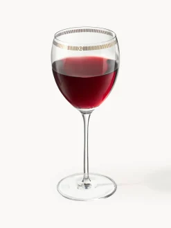 Copas De Vino|Vajillas Completas>Armani Casa Copas de vino de cristal con decoración dorada Dvorak, 6 uds.