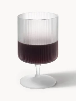 Best Copas de vino sopladas con relieves Ripple, 2 uds. Copas De Vino|Vajillas Completas