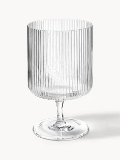 Copas De Vino|Vajillas Completas>Ferm Living Copas de vino sopladas con relieves Ripple, 2 uds. Transparente brillante