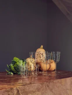 Copas de vino sopladas de vidrio borosilicato Nob, 2 uds. Copas De Vino|Vajillas Completas