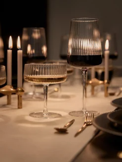 Copas De Vino|Vajillas Completas>Westwing Collection Copas de vino tinto artesanales con relieves Cami, 4 uds.