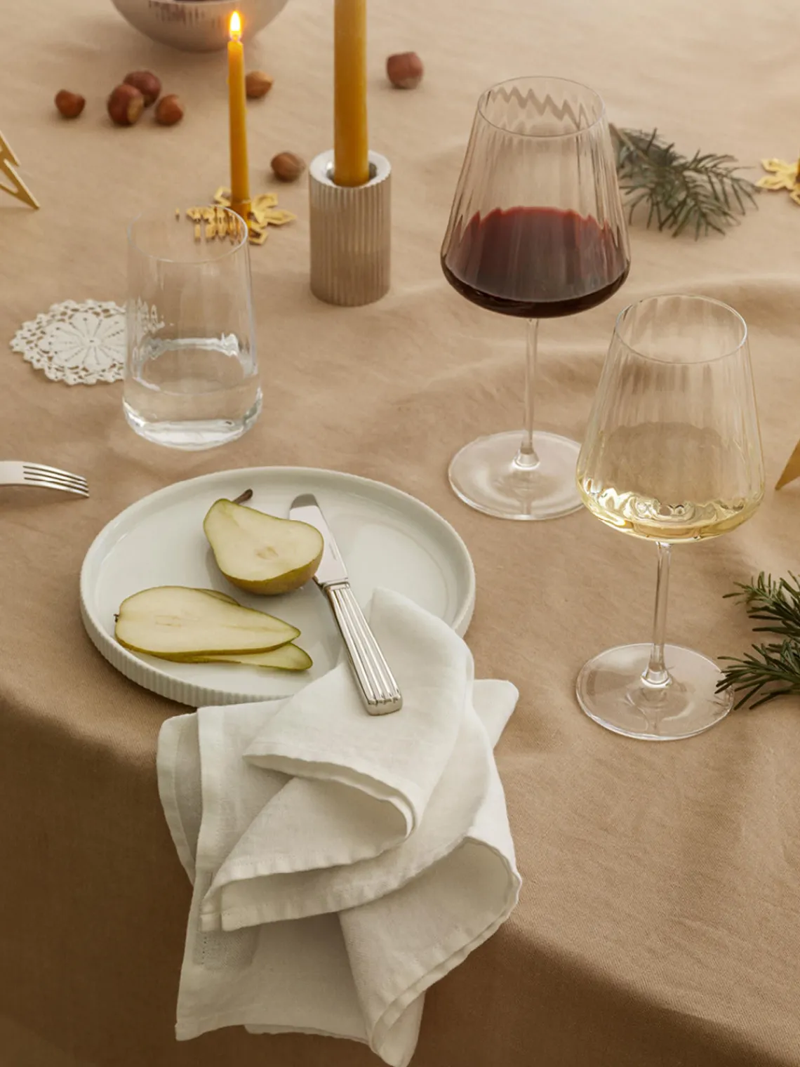 Sale Copas de vino tinto de cristal con relieves Bernadotte, 6 uds. Copas De Vino|Menaje De Mesa