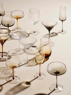 Online Copas flauta de champán con degradado sopladas Smoke, 4 uds. Copas De Champagne|Vajillas Completas