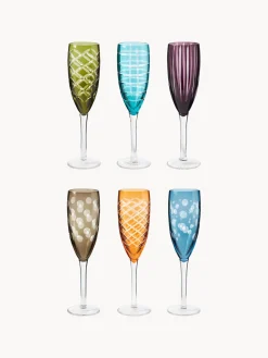 Copas De Champagne|Menaje De Mesa>POLSPOTTEN Copas flauta de champán Cuttings, 6 uds.