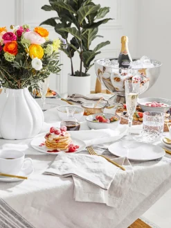 Best Copas flauta de champán de cristal con relieve Melodia, 6 uds. Copas De Champagne|Vajillas Completas