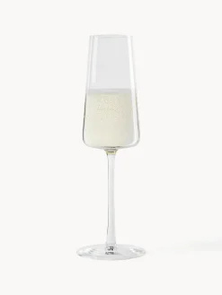 Online Copas flauta de champán de cristal Power, 6 uds. Copas De Champagne|Vajillas Completas