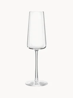 Online Copas flauta de champán de cristal Power, 6 uds. Copas De Champagne|Vajillas Completas