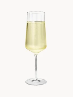 Copas De Champagne|Vajillas Completas></noscript>GEORG JENSEN Copas flauta de champán de cristal con relieves Bernadotte, 6 uds.