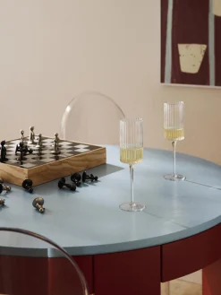 Copas De Champagne|Vajillas Completas>Westwing Collection Copas flauta sopladas Aleo, 4 uds. Transparente