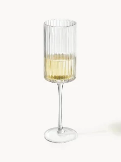 Copas De Champagne|Vajillas Completas></noscript>Westwing Collection Copas flauta sopladas Aleo, 4 uds. Transparente