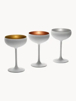 Discount Copas pompadour de champán de cristal Elements, 6 uds. Copas De Champagne|Vajillas Completas