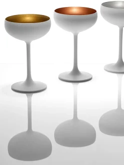 Discount Copas pompadour de champán de cristal Elements, 6 uds. Copas De Champagne|Vajillas Completas