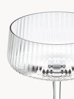 Copas De Champagne|Vajillas Completas></noscript>Westwing Collection Copas pompadour de champán artesanales con relieves Cami, 4 uds.