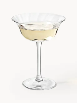 Clearance Copas pompadour de champán sopladas Swirl, 4 uds. Copas De Champagne|Vajillas Completas