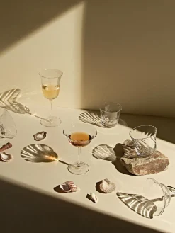 Clearance Copas pompadour de champán sopladas Swirl, 4 uds. Copas De Champagne|Vajillas Completas